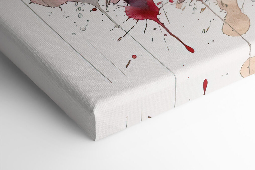 Tiger with colorful splashes