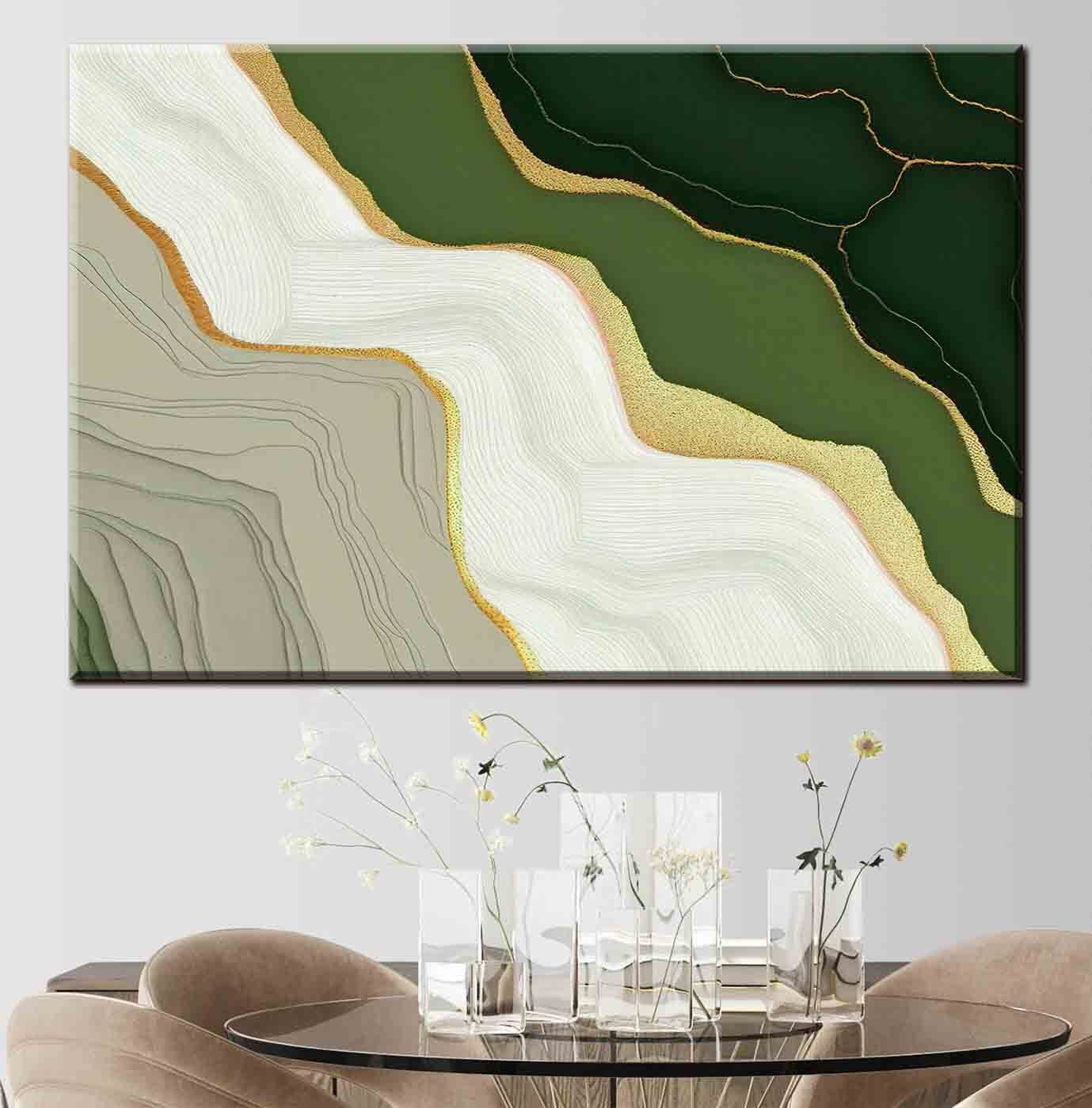 Fluid patterns in earthy tones