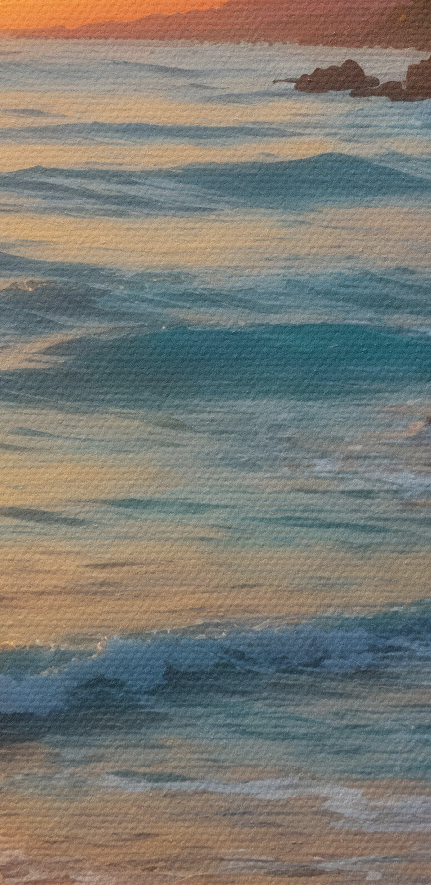 Sonnenuntergang über einem Strand Sonnenuntergang über einem Strand