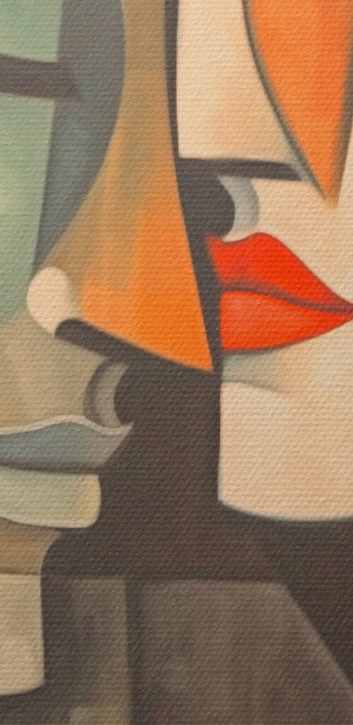 Painting of two women Painting of two women