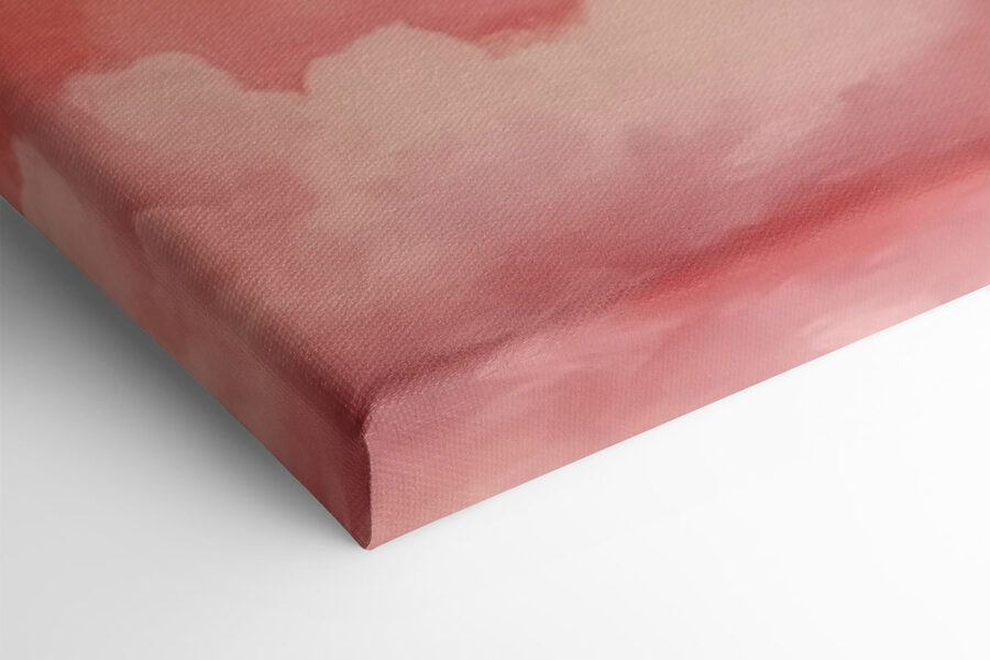 Rosa Wolken am Himmel
