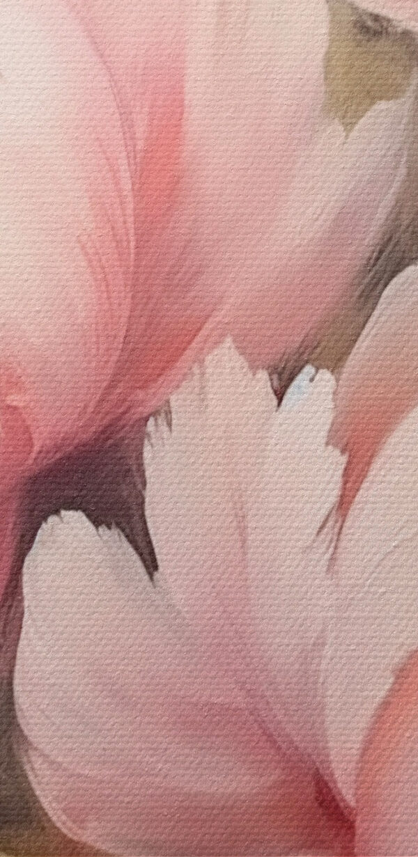 Gemälde mit rosa Blumen Gemälde mit rosa Blumen