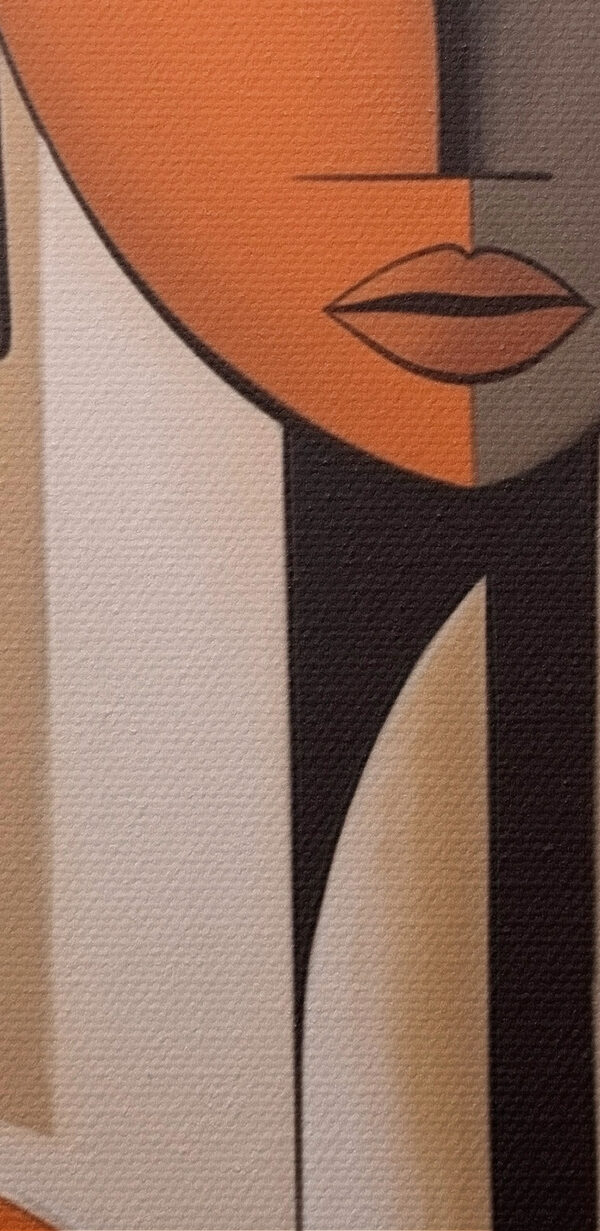 Gruppe von Gesichtern auf einer Wand gemalt Gruppe von Gesichtern auf einer Wand gemalt