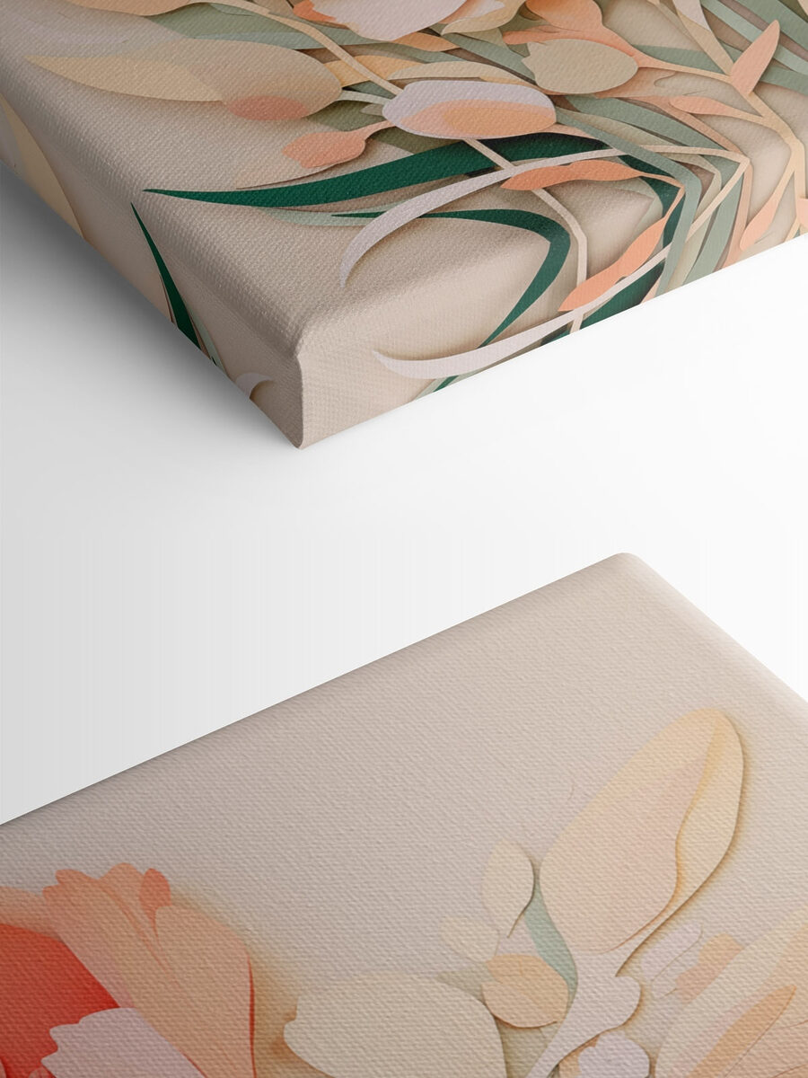 Ausgeschnittenes Papier mit Blumen Ausgeschnittenes Papier mit Blumen