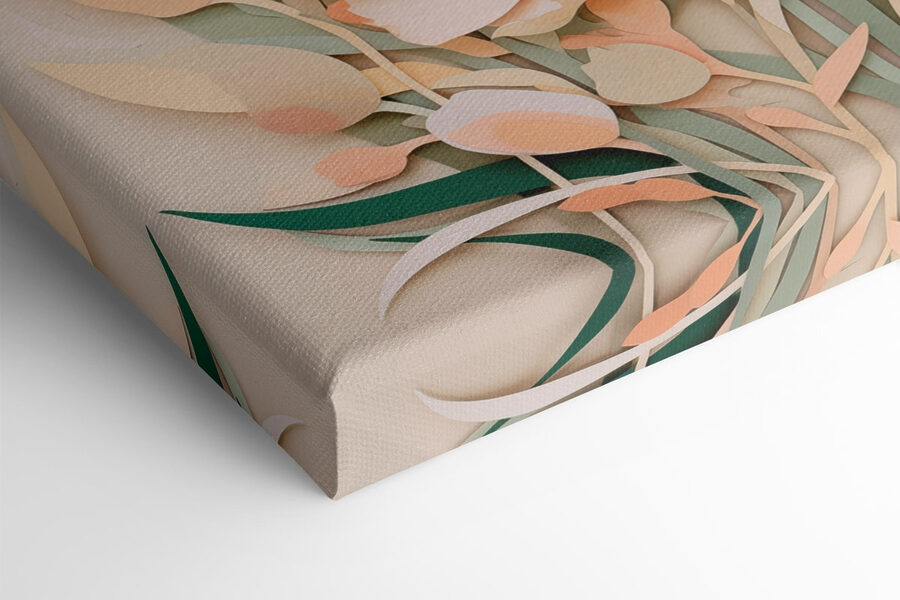 Ausgeschnittenes Papier mit Blumen Ausgeschnittenes Papier mit Blumen