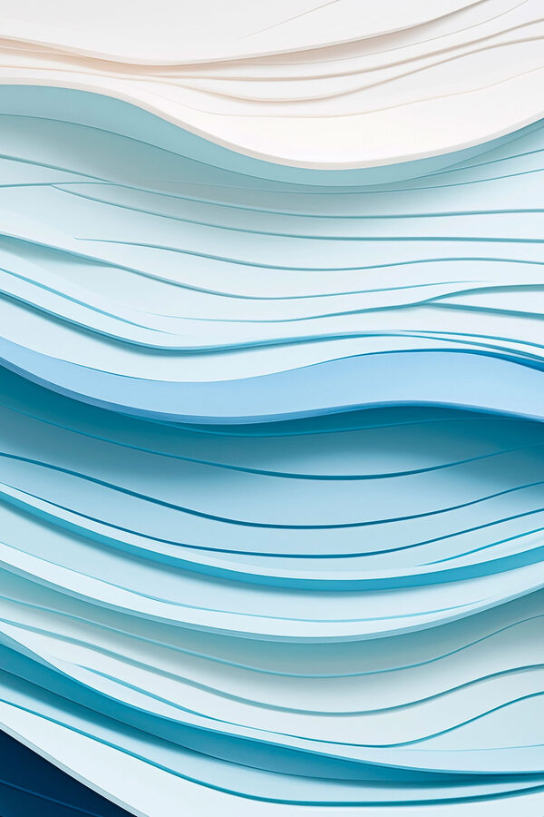 Blaue und weiße Wellenlinien Blaue und weiße Wellenlinien