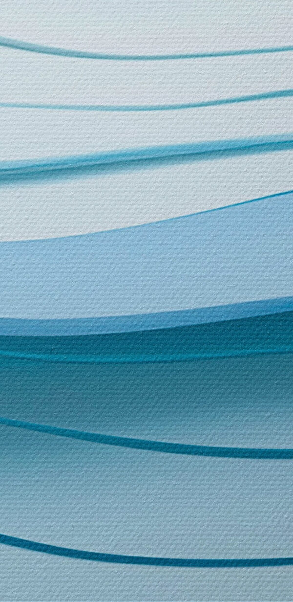 Blaue und weiße Wellenlinien Blaue und weiße Wellenlinien