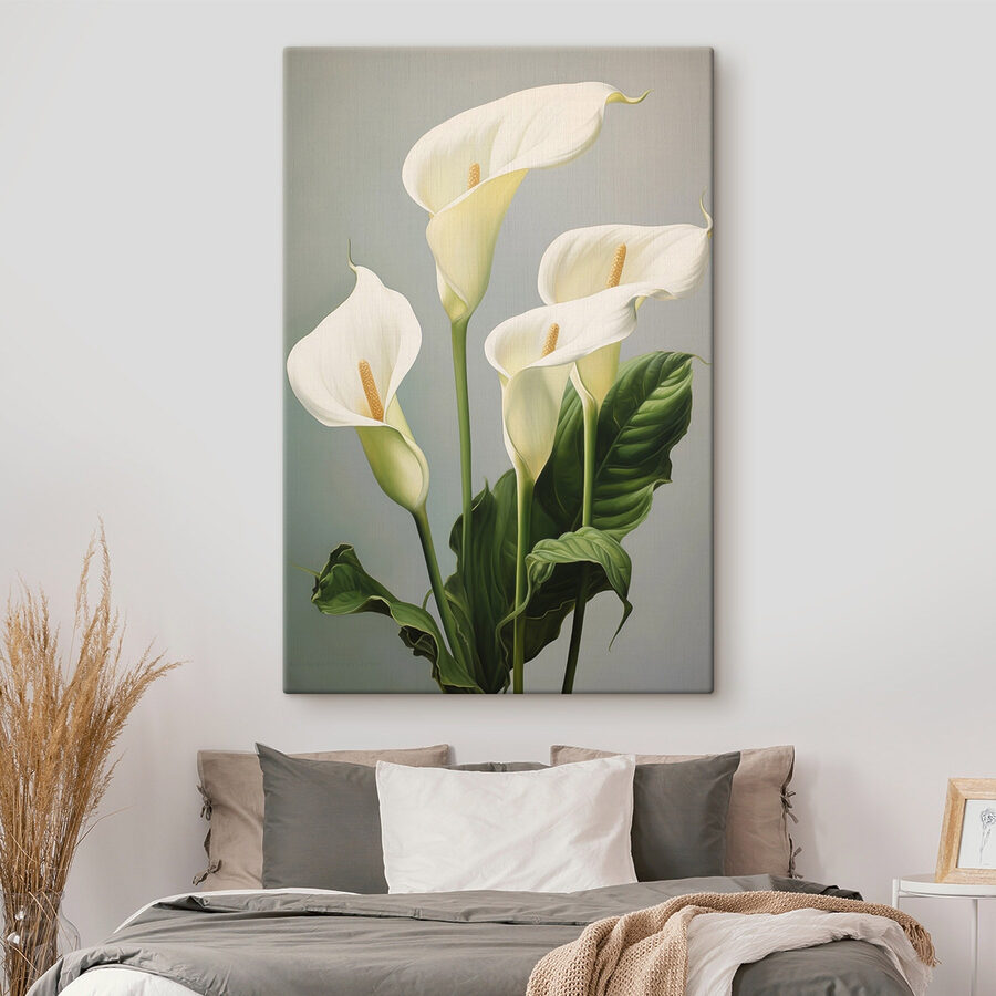 Elegante weiße Blüten in weichem Licht