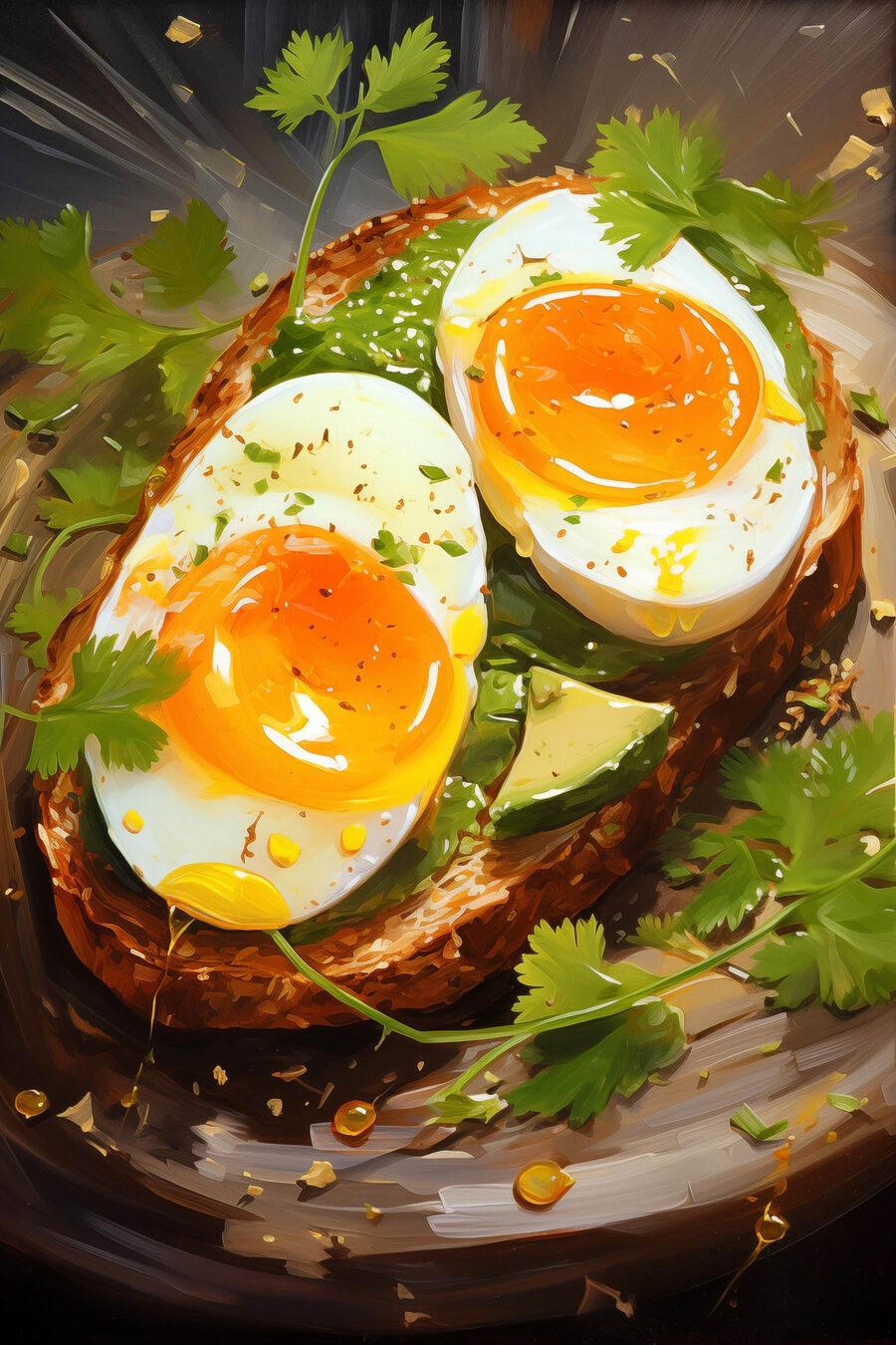 Frühstücksgenuss auf Avocado-Toast.
