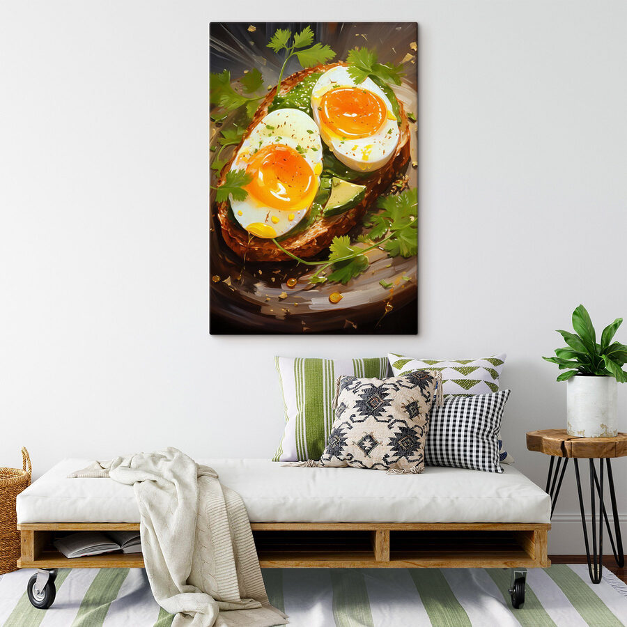 Frühstücksgenuss auf Avocado-Toast.
