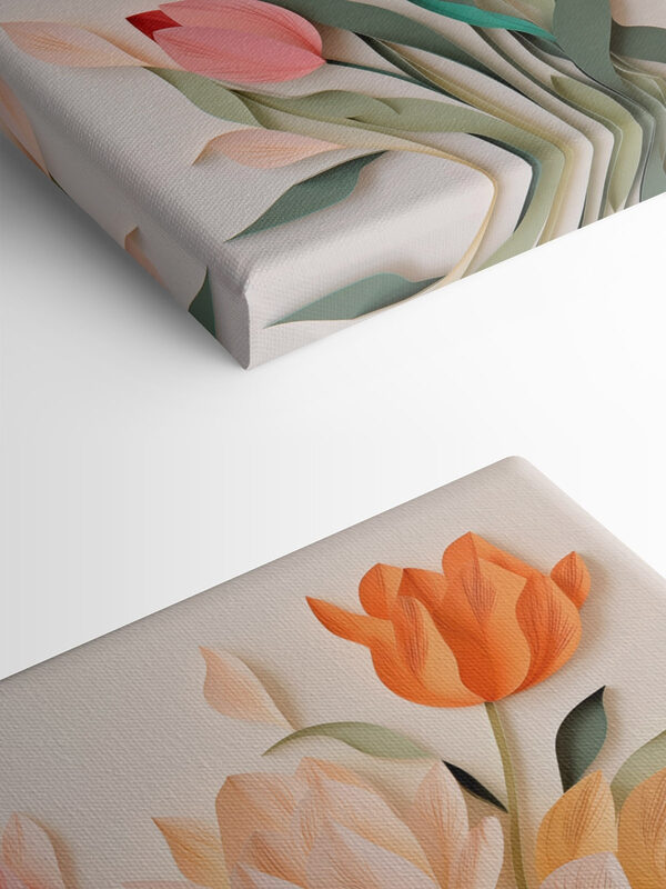 Paper cut out of flowers