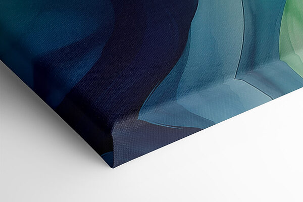 Fließende Wellen aus Blau und Grün. Fließende Wellen aus Blau und Grün.