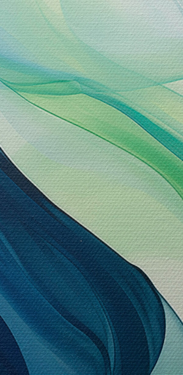 Fließende Wellen aus Blau und Grün. Fließende Wellen aus Blau und Grün.