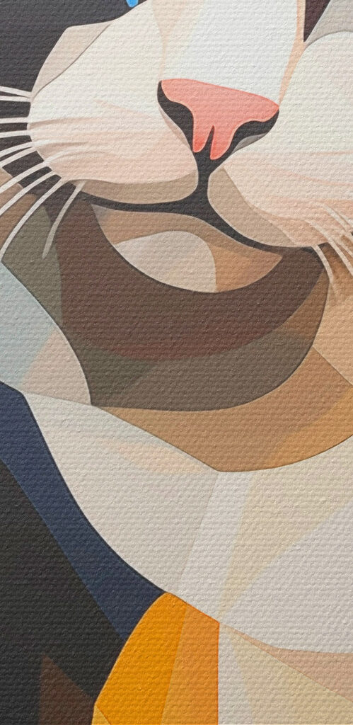 Cat with yellow eyes