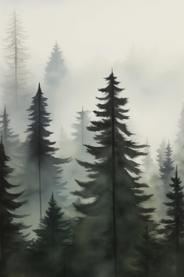 Gruppe von Bäumen in einem Wald Gruppe von Bäumen in einem Wald