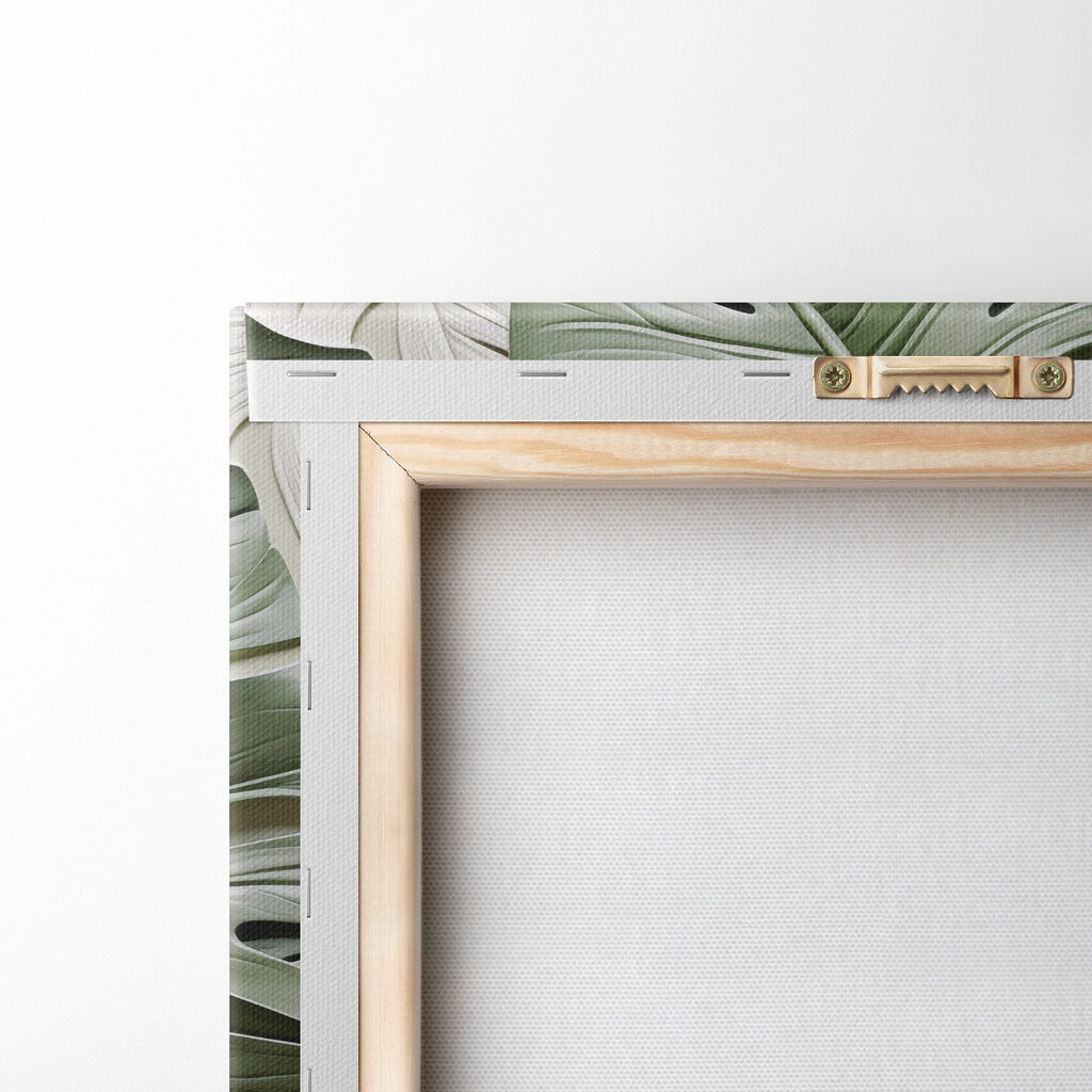 Group of green and white leaves