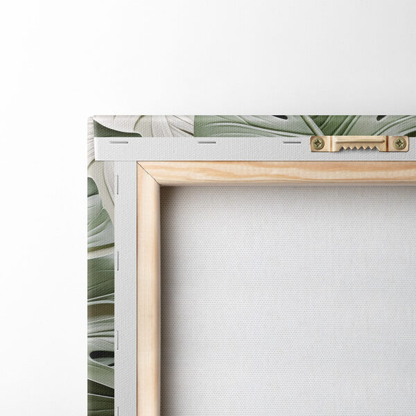 Group of green and white leaves