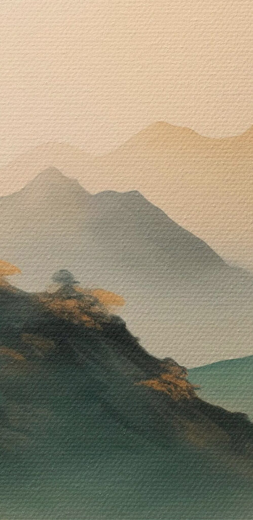 Birds flying over mountains