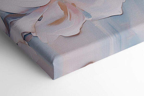 Painting of flowers on a white surface Painting of flowers on a white surface