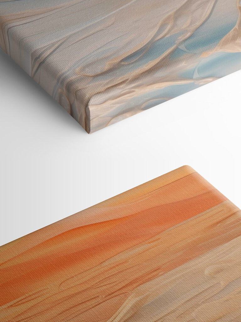 Serene ocean waves at sunset