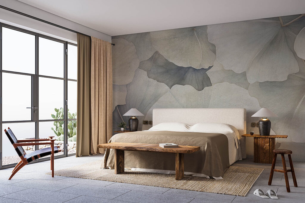 Soft petals in muted tones