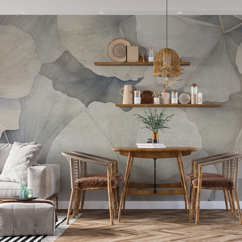 Soft petals in muted tones