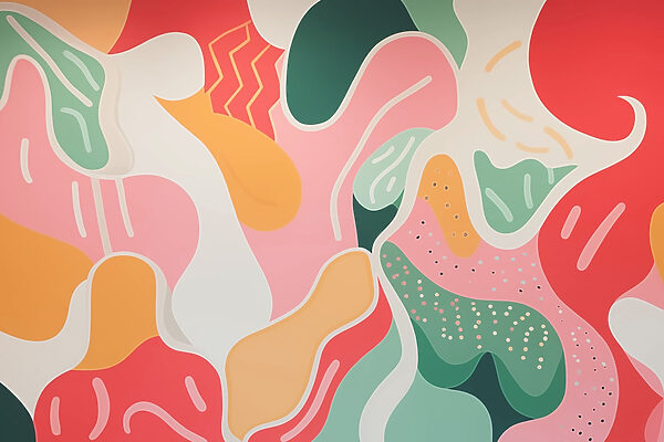 Bunte Kunst an einer Wand Bunte Kunst an einer Wand