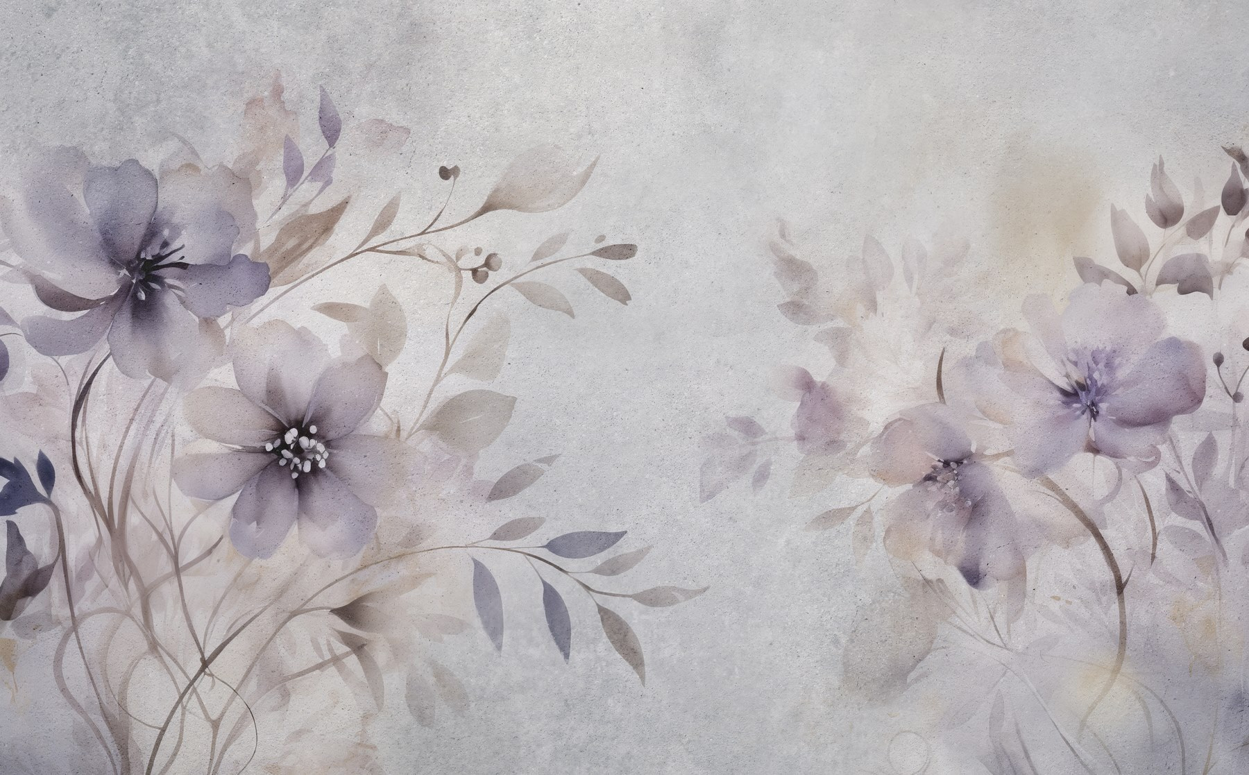 Soft petals in muted tones