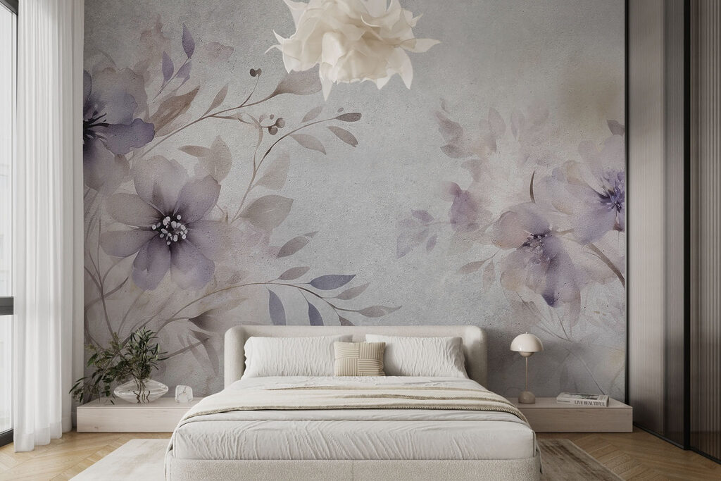 Soft petals in muted tones