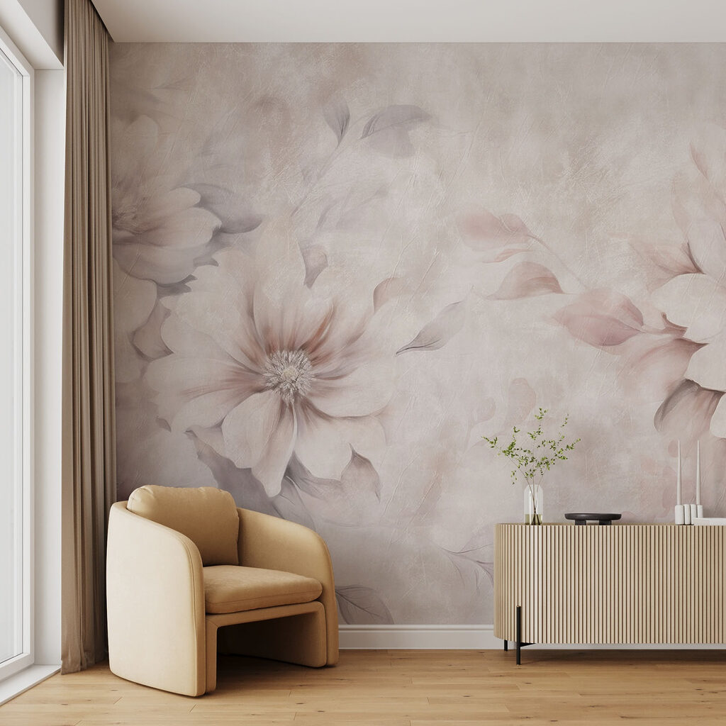 Soft blooms on a delicate background