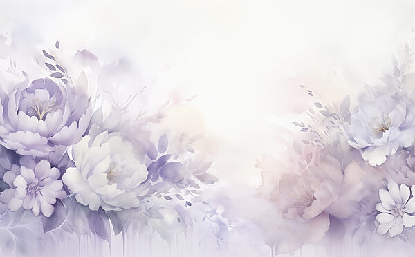 Malerei von Blumen und Blättern Malerei von Blumen und Blättern