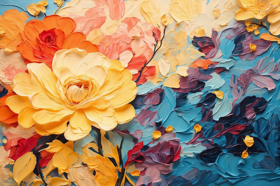 Gemälde einer Blume