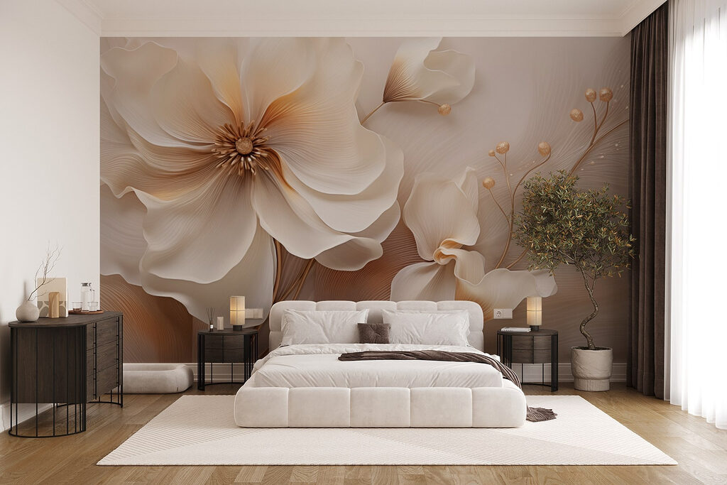 Delicate blooms in soft tones