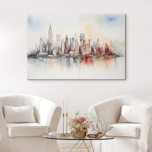 Aquarell einer Stadt Aquarell einer Stadt