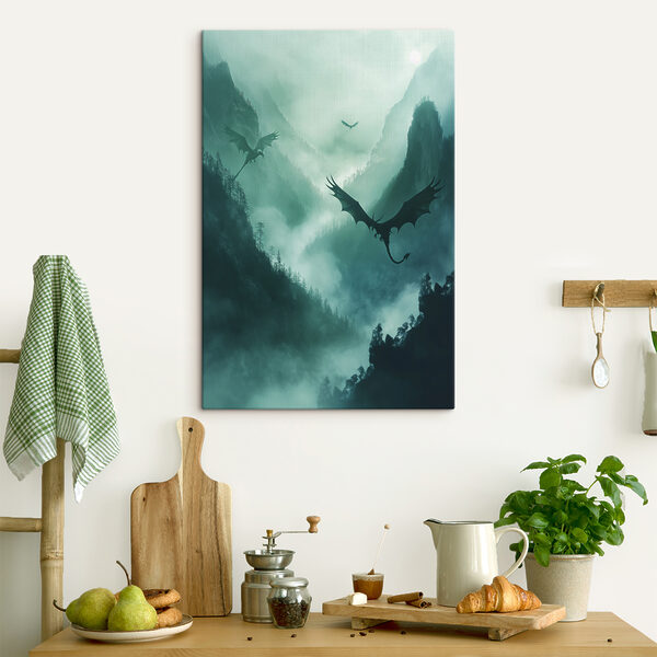 Group of dragons flying in the sky Group of dragons flying in the sky