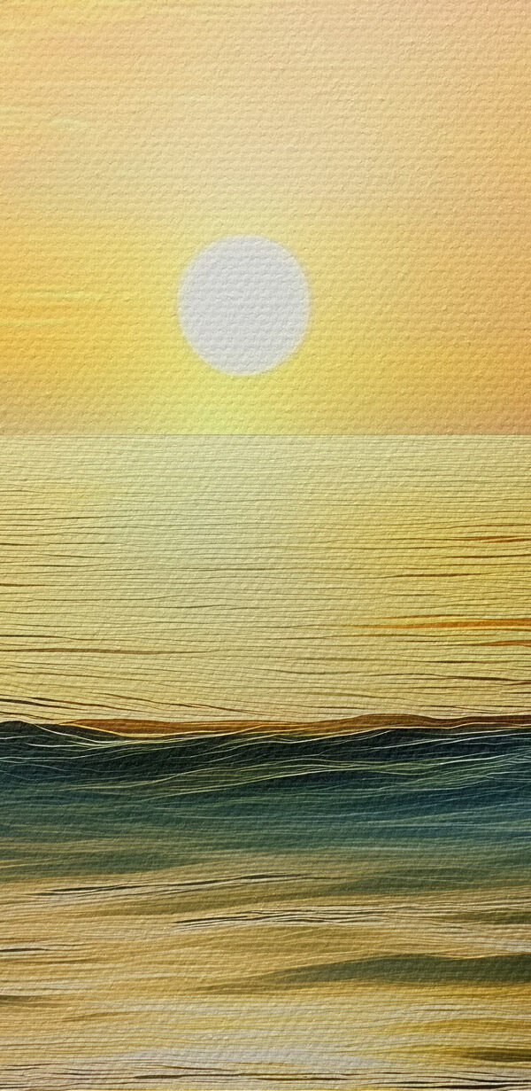 Sonnenuntergang über einer Wasserfläche Sonnenuntergang über einer Wasserfläche