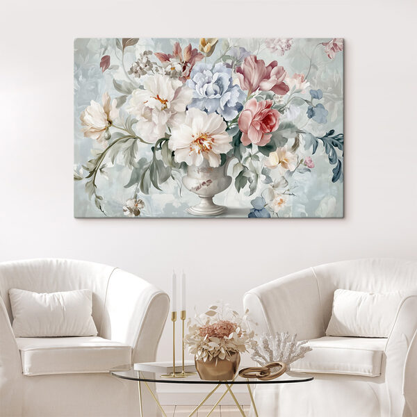 Gemälde von Blumen in einer Vase Gemälde von Blumen in einer Vase
