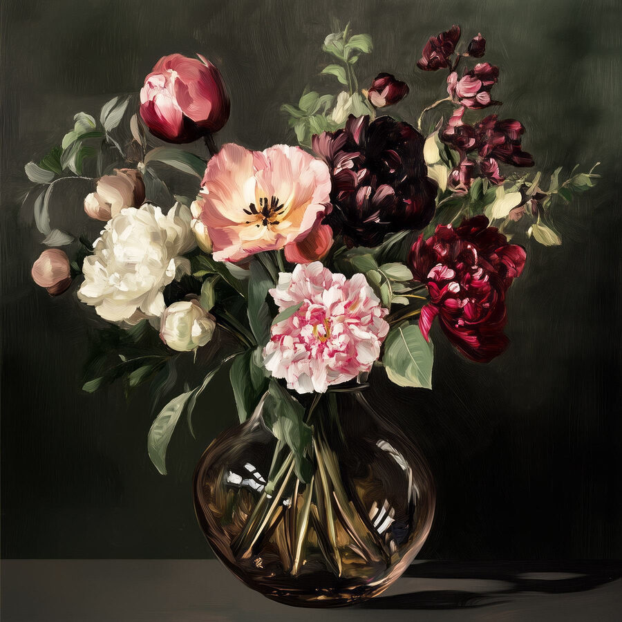 Wandbilder Vase mit Blumen – Bild 7