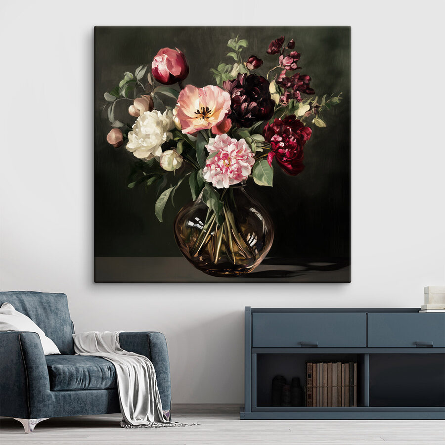 Wandbilder Vase mit Blumen