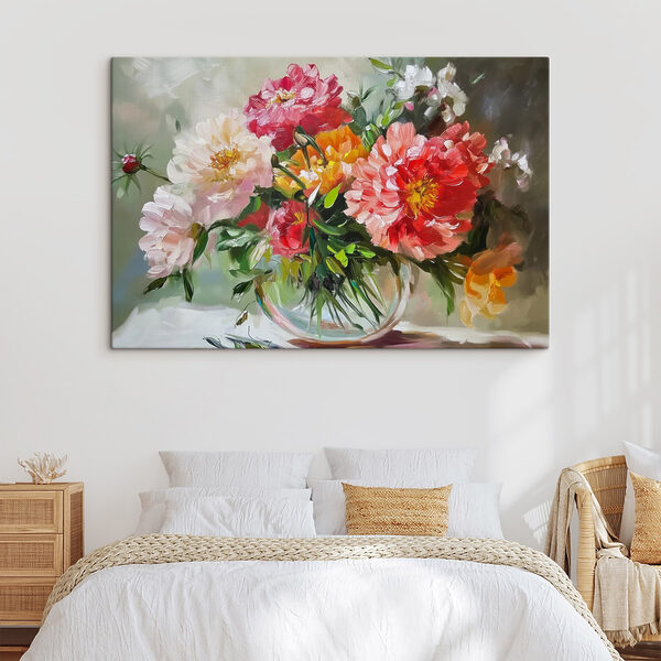 Gemälde von Blumen in einer Vase Gemälde von Blumen in einer Vase