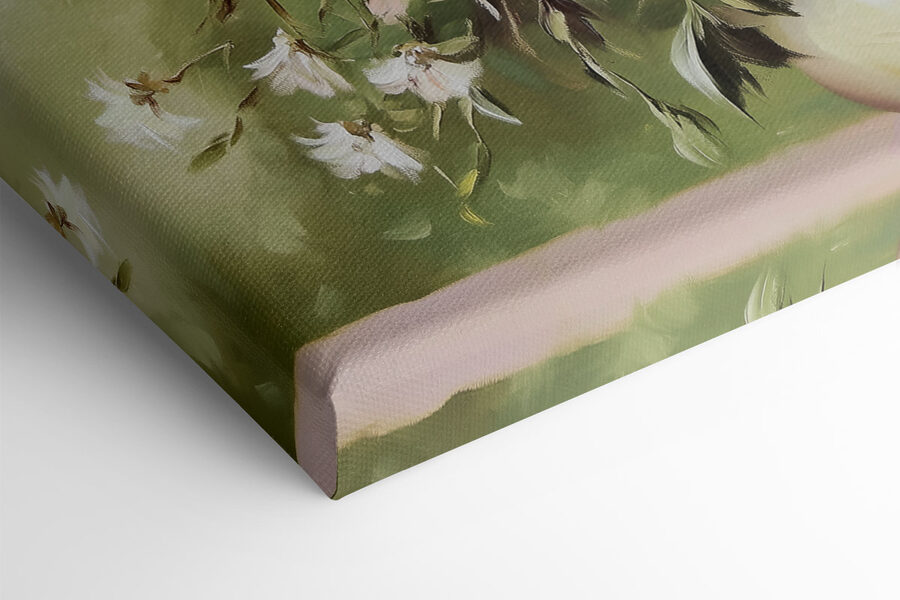 Gemälde von Blumen in einer Vase