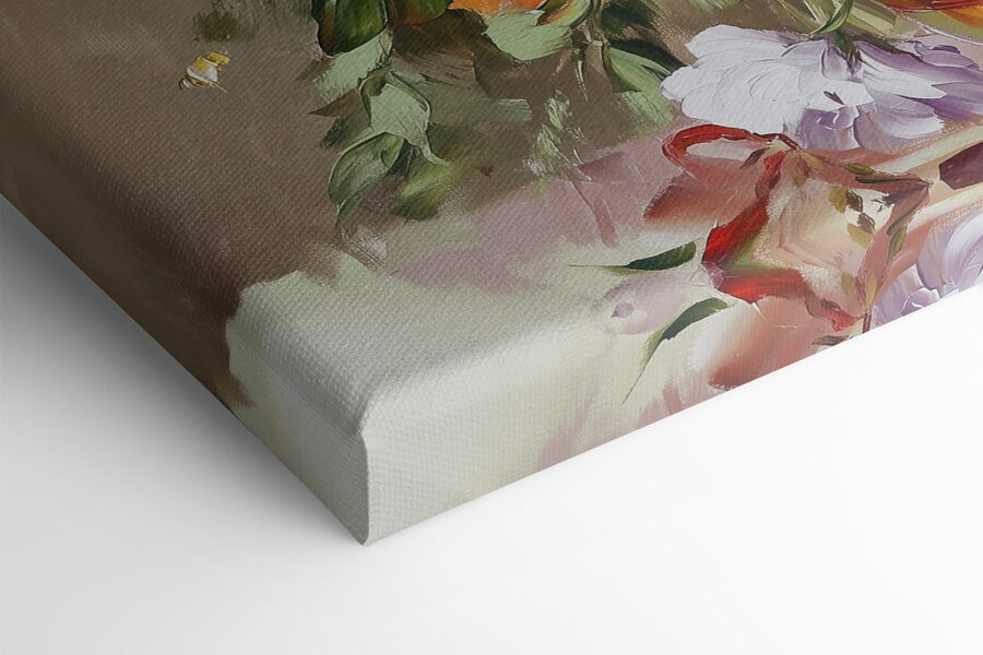Gemälde von Blumen in einer Vase
