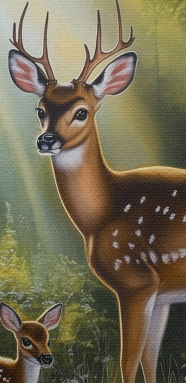 Deer in the woods
