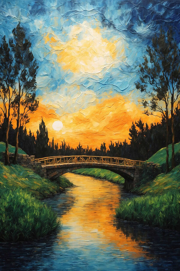 Brücke über einen Fluss Brücke über einen Fluss