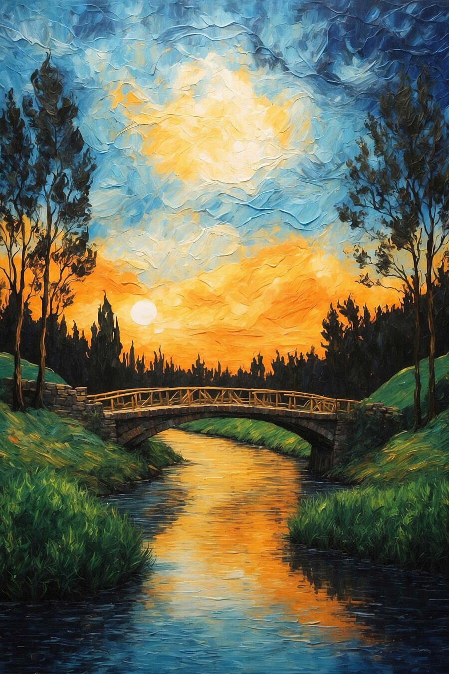 Brücke über einen Fluss Brücke über einen Fluss
