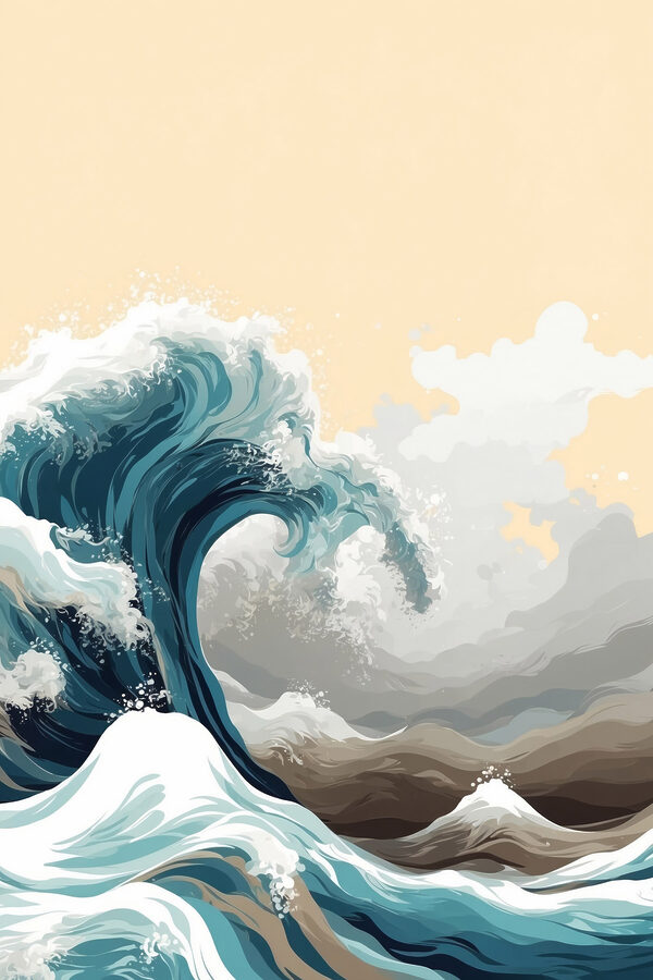 Große Welle im Ozean Große Welle im Ozean