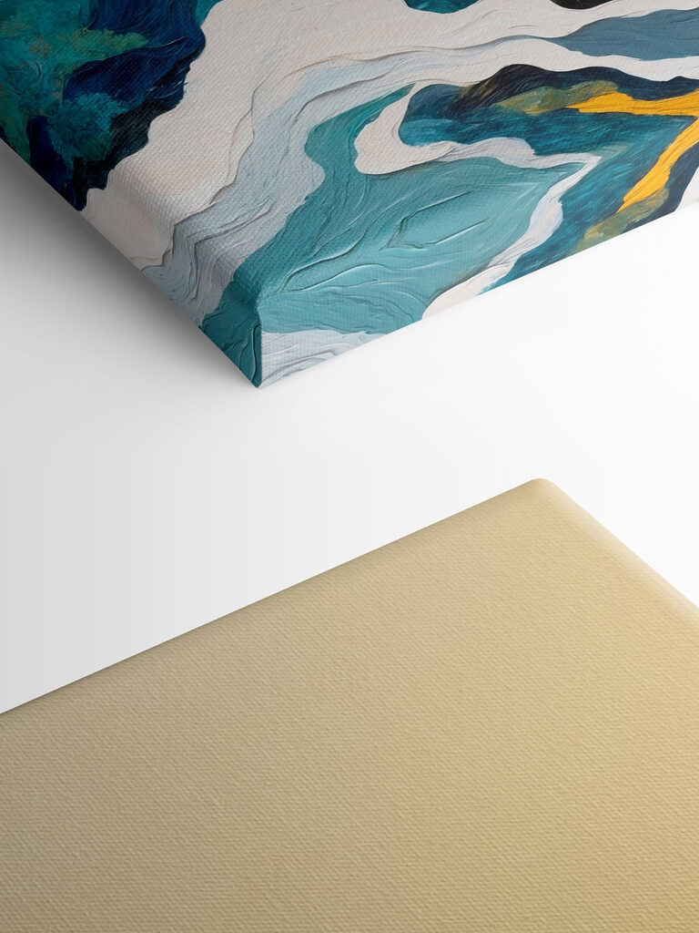 Painting of trees and clouds