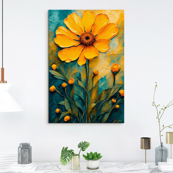 Gemälde einer Blume Gemälde einer Blume