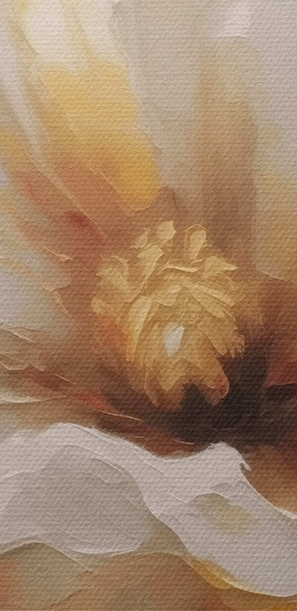 Painting of a white flower