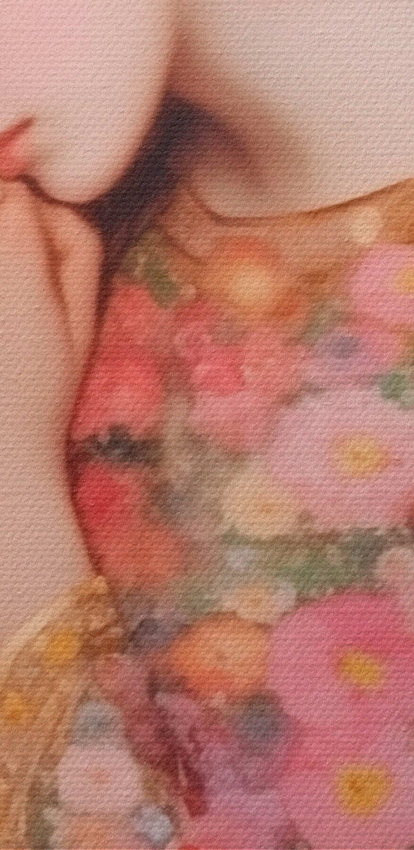 Gemälde einer schlafenden Frau mit gefalteten Händen Gemälde einer schlafenden Frau mit gefalteten Händen